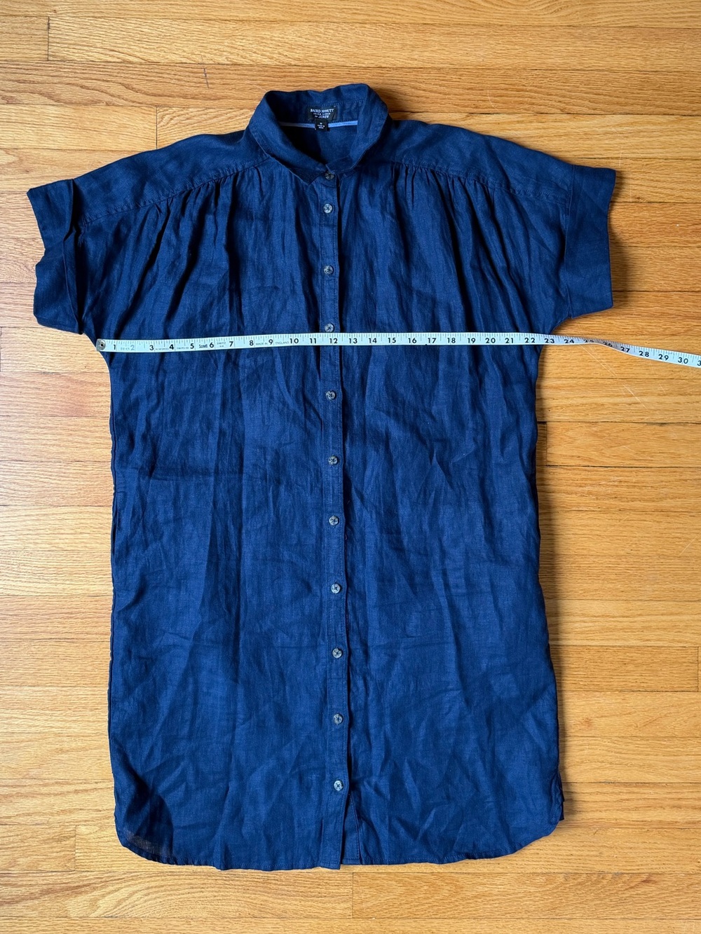 J. Crew Capitaine Shirtdress in Navy Baird McNutt Linen - Medium - Picture 4 of 6
